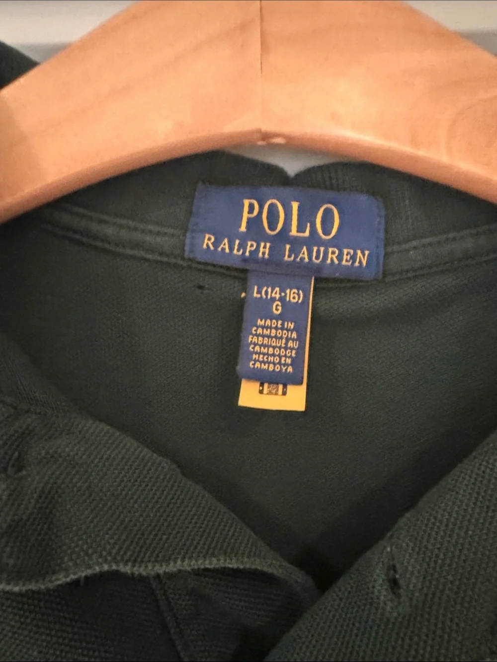 Ralph Lauren Dark Green Polo with Red Pony Logo